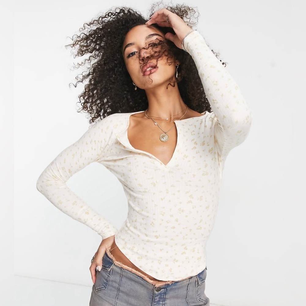 Free People Long Sleeve Shirt Small